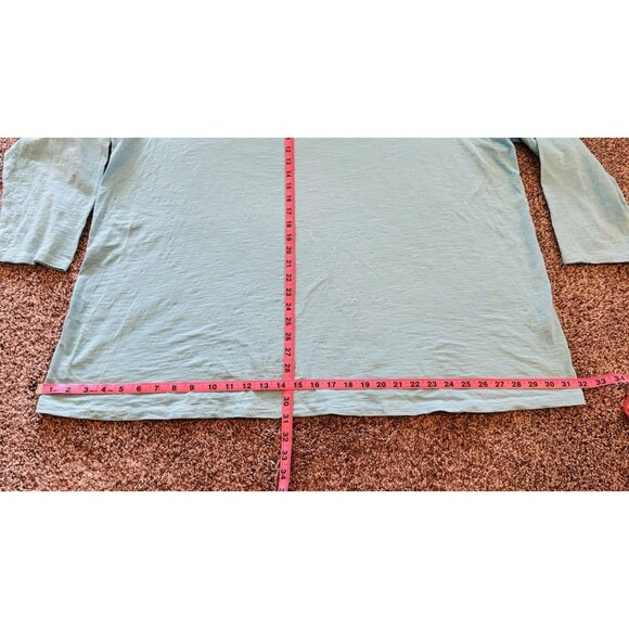 Catherines Plus Size 26/28 Teal Blue Blouse for Women – 3/4 Sleeve Stylish Top - Picture 4 of 7